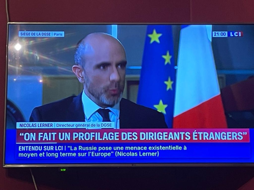 Le directeur général de la DGSE français, Nicolas Lener, à la chaîne d’info LCI: L’espion dit presque tout !