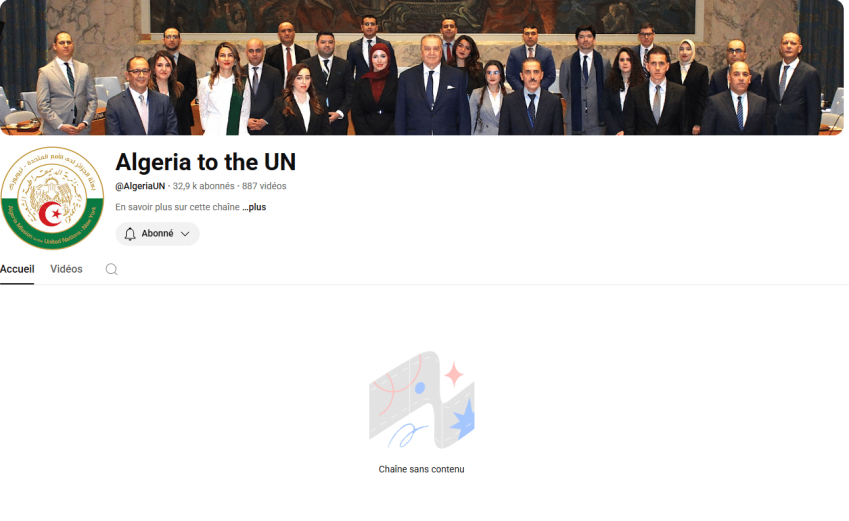 Chaîne YouTube de la Mission algérienne à l’ONU : À qui profite la fermeture
