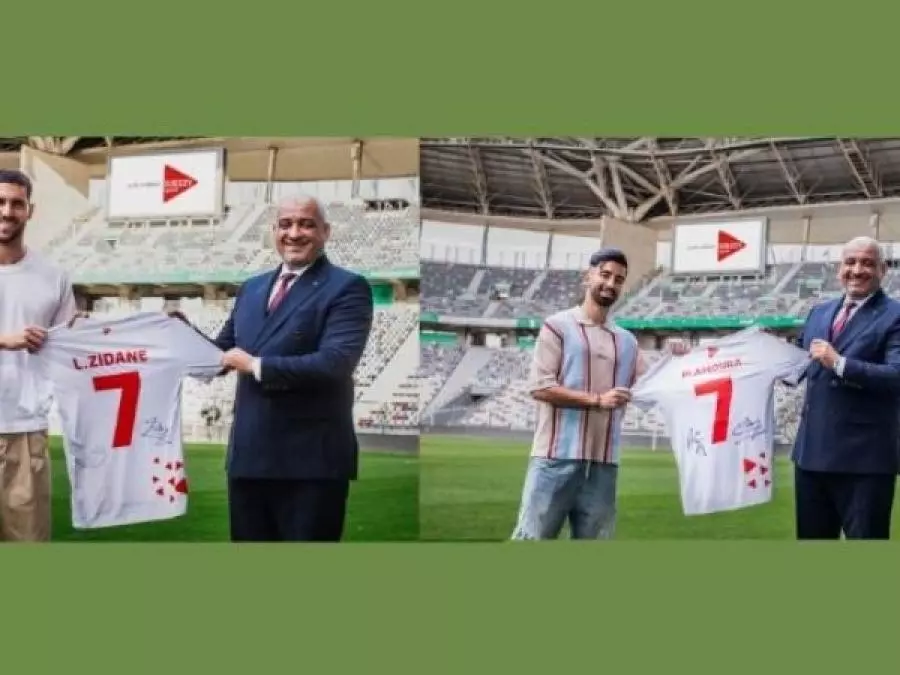 Djezzy Mohamed El Amine Amoura et Luca Zidane comme ambassadeurs de sa marque