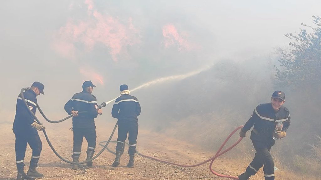 Protection civile : Poursuite des opérations d’intervention sur le terrain pour circonscrire les incendies
